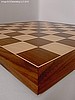 Deluxe Walnut and Maple Chess Board - 54cm